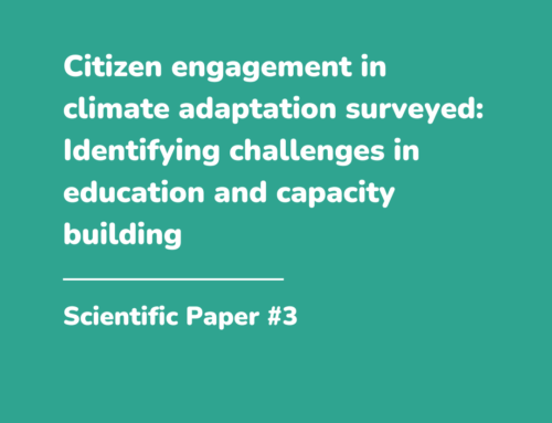 Citizen engagement in climate adaptation surveyed: Identifying challenges in education and capacity building